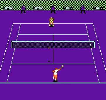 Chris Evert & Ivan Lendl in Top Players' Tennis (USA) screen shot game playing